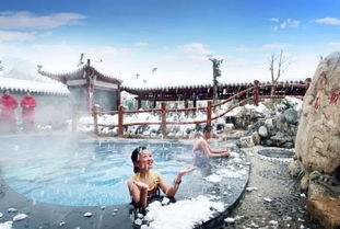 年前最后特价 嵊州中翔温泉58元 人,雪中泡温泉,冰火两重天